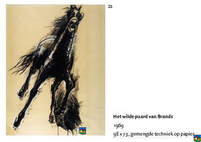 Het wilde paard van Brands